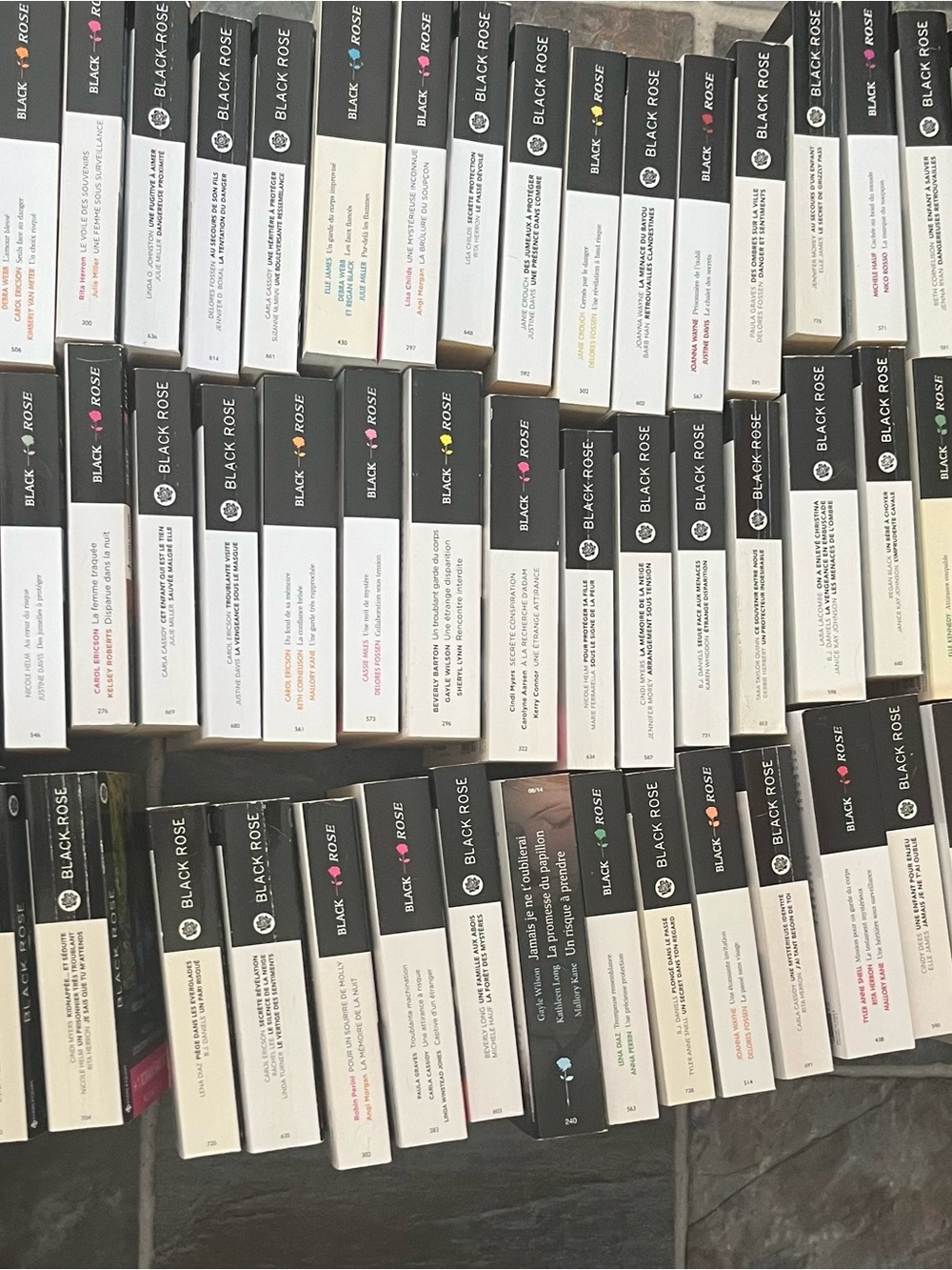 Black rose french romance books lot of 70 books